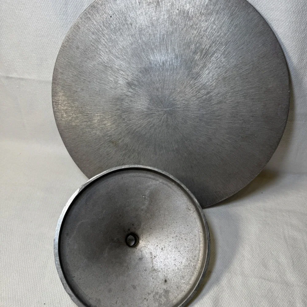 Vintage Heavy Duty Cast Aluminum Revolving Cake Stand Professional Turntable